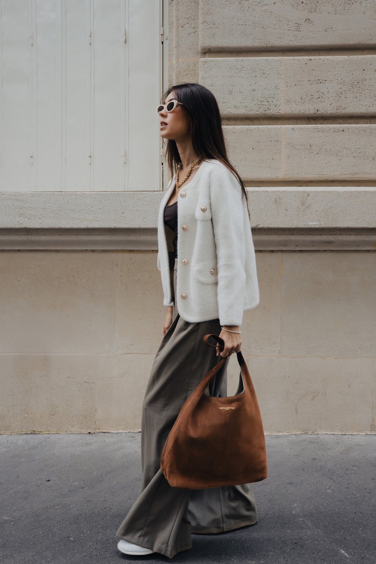Bolso de hombro Kira - Marrón