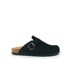 Zuecos Noe Nubuck Black - Mujer