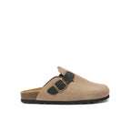 Noe Suede Taupe Clogs - Women