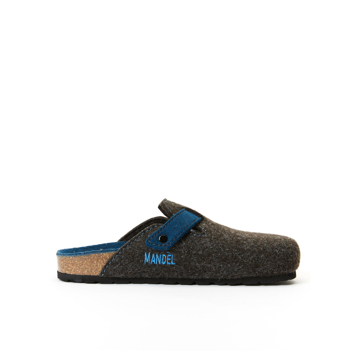 Noe Træsko Sort Brun & Kongeblå - Unisex