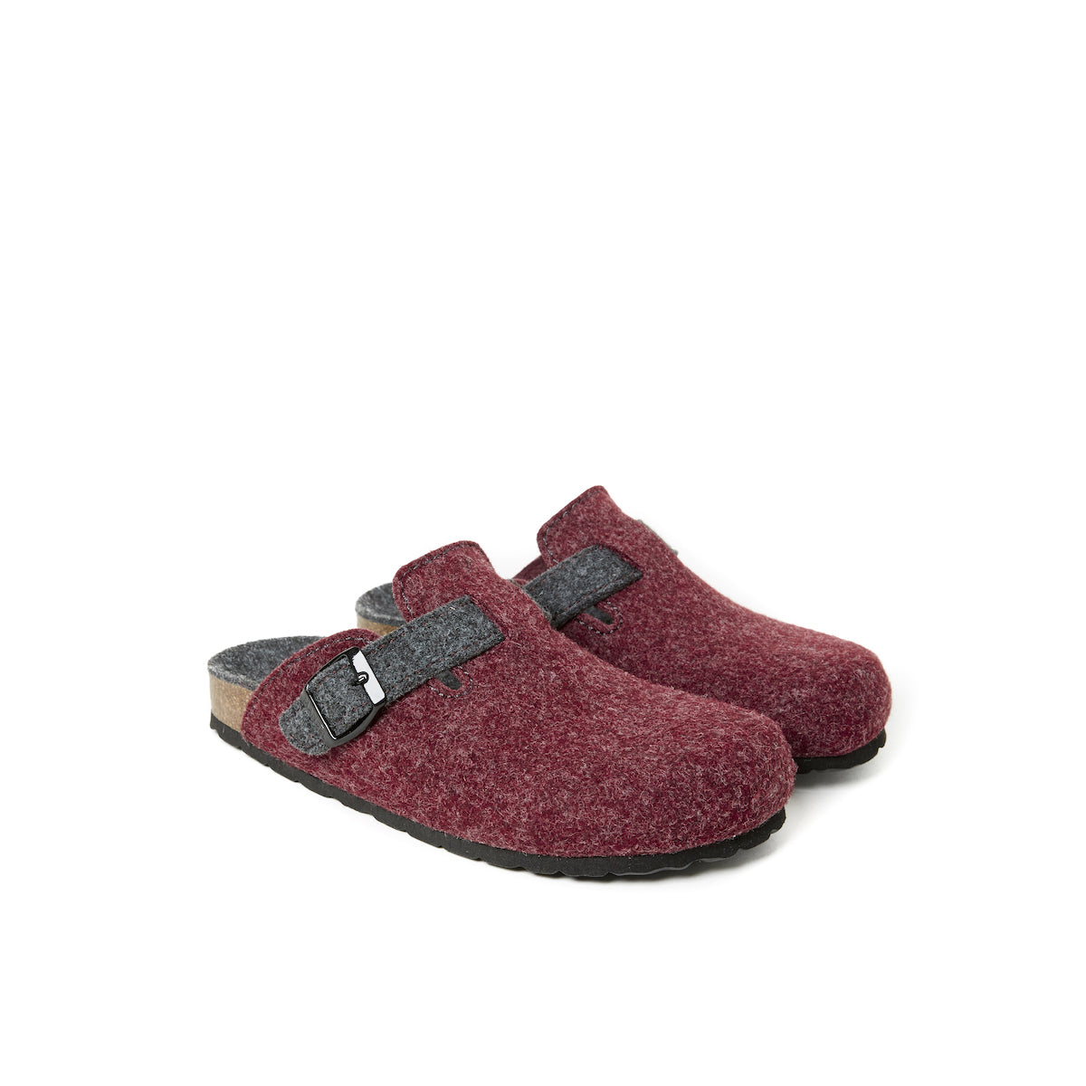 Noe Træsko Bordeaux & Sort Grå - Unisex