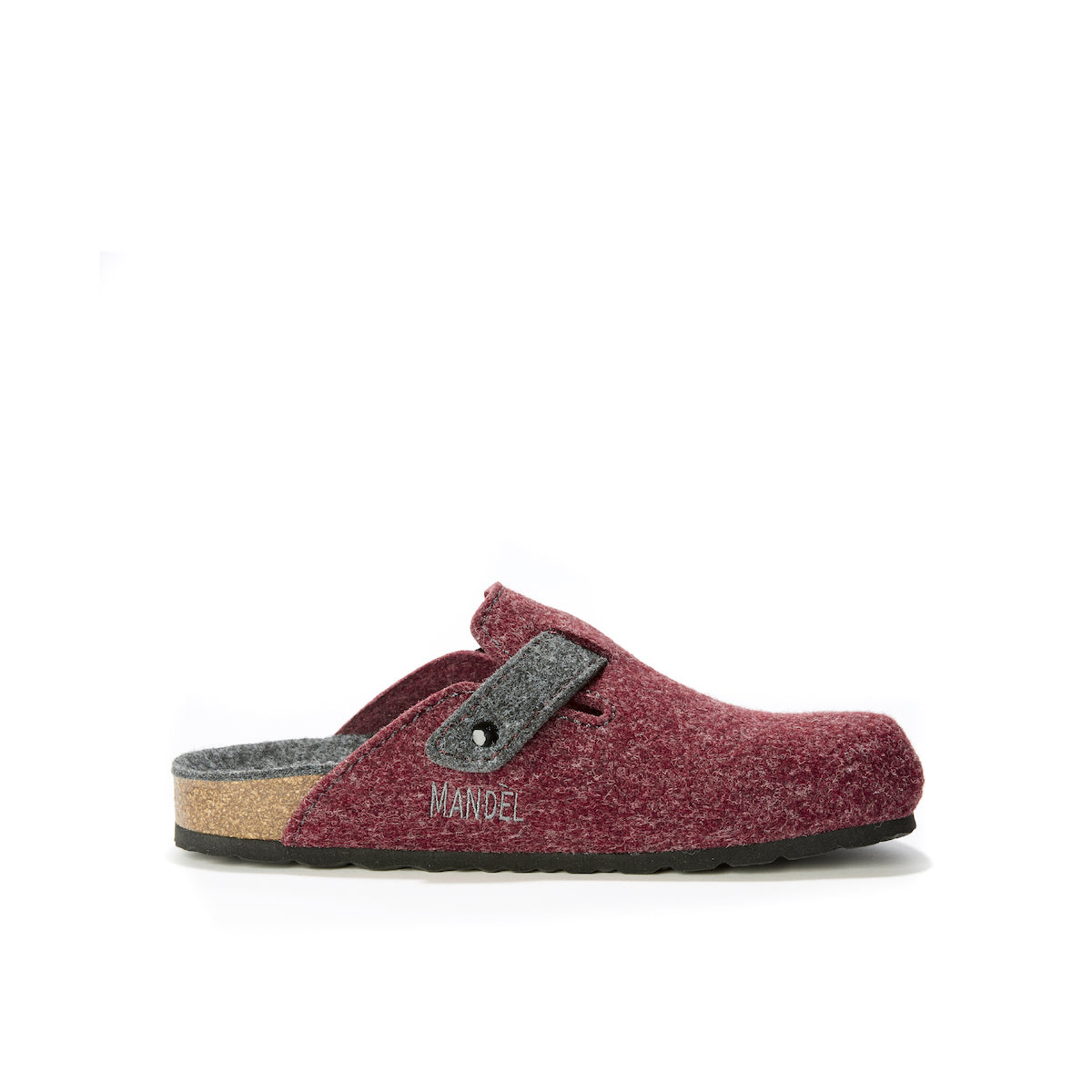 Noe Træsko Bordeaux & Sort Grå - Unisex