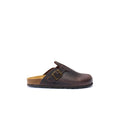 Zuecos Noe Oiled Leather Dark Brown - Hombre
