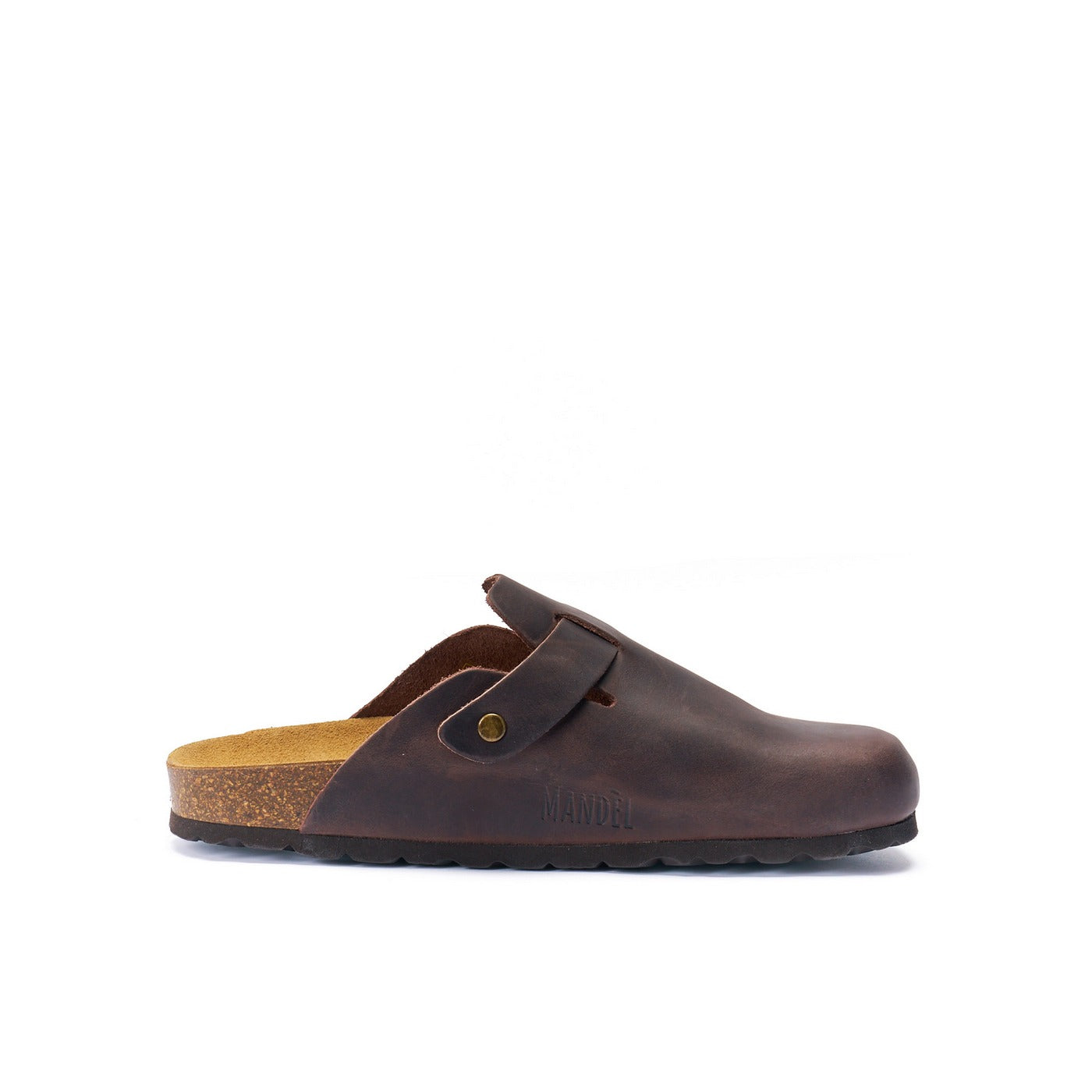 Noe Oiled Leather Dark Brown Clogs - Women