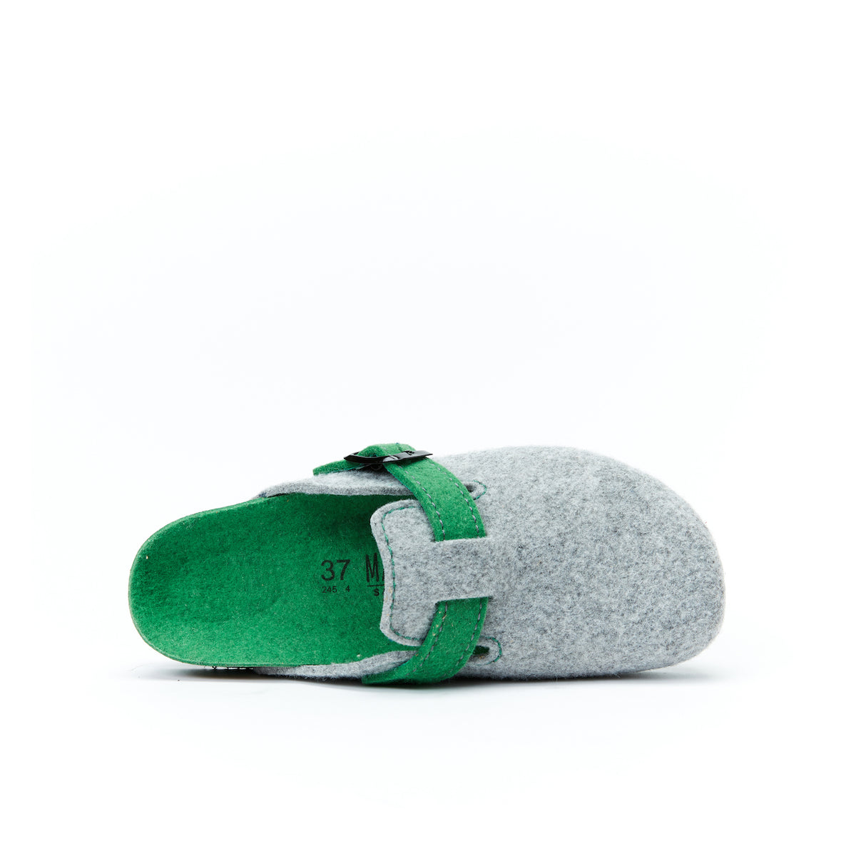 Noe Light Træsko Grå & Æblegrøn - Dame