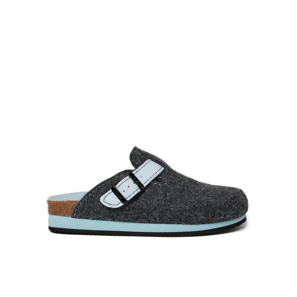 Noe Clogs Black Gray & Light Blue - Women