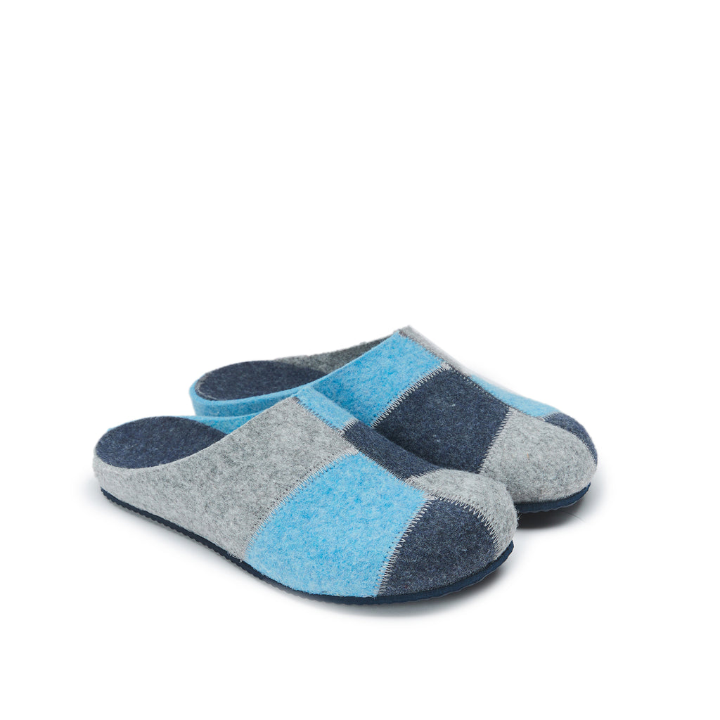 Pantoffels Angel Grijs&Blauw - Dames