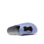 Pantuflas Angel Cat Denim Azul - Mujer