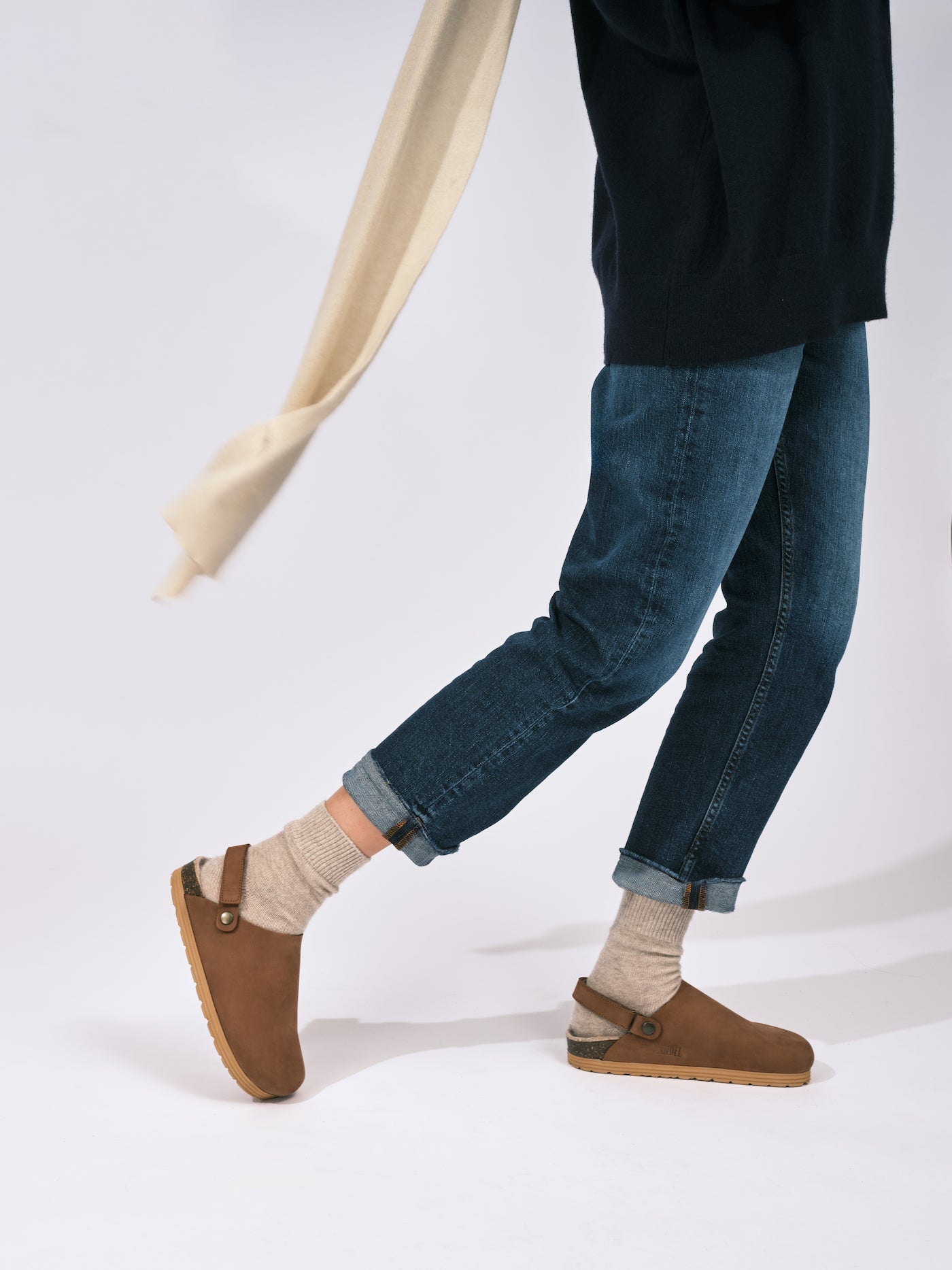 Sabots Adam Nubuck Marron - Femme