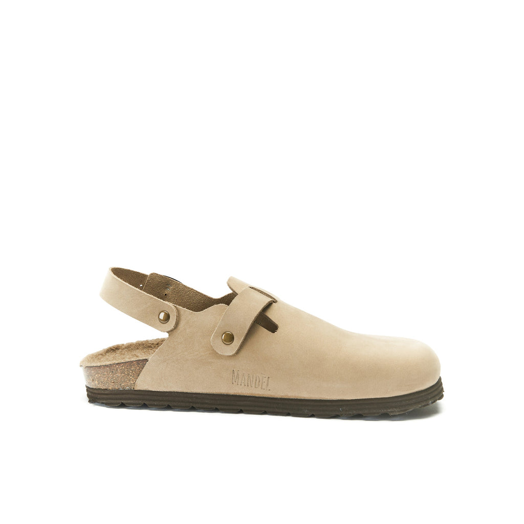 Sabots Oscar Nubuck Taupe - Femme