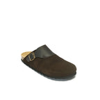 Dia Suede Dark Brown Clogs - Men's