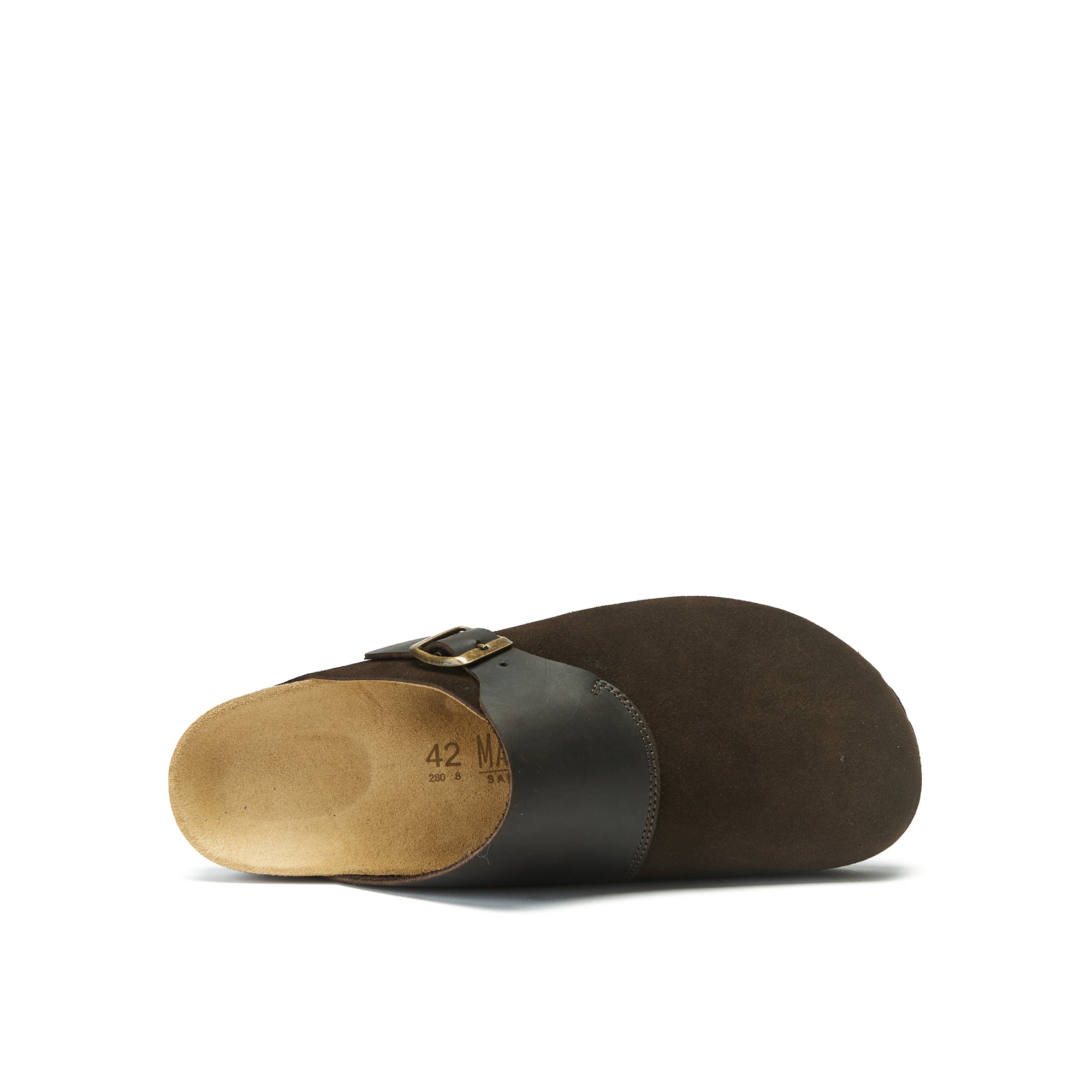 Dia Suede Dark Brown Clogs - Men's