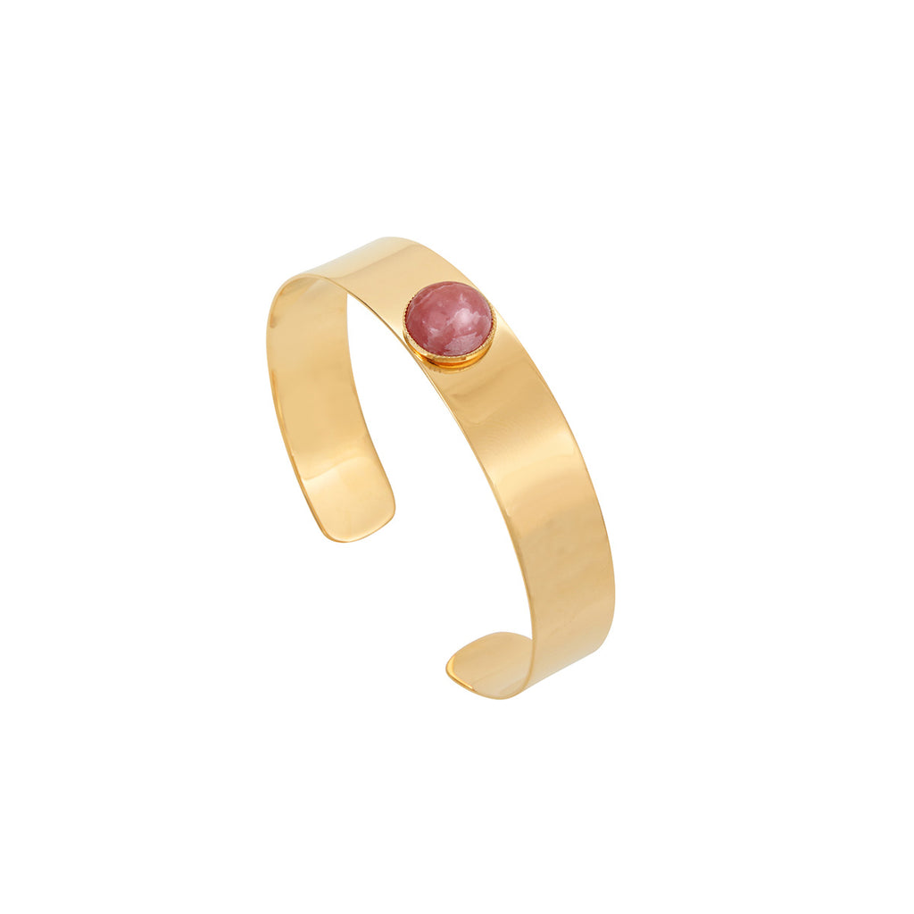 Manchette Dorée Minimal Rhodochrosite
