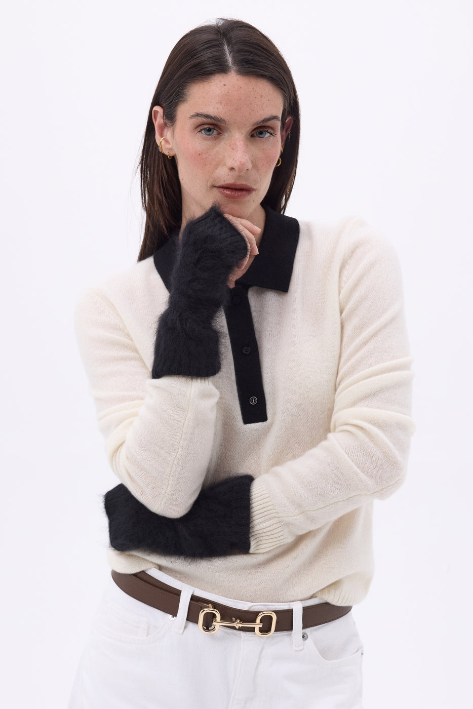 Muffole – Cashmere Spazzolato Mira - Nero - Unisex - 100% Cashmere Spazzolato
