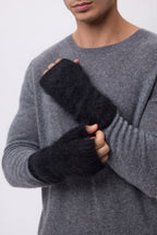 Muffole – Cashmere Spazzolato Mira - Nero - Unisex - 100% Cashmere Spazzolato