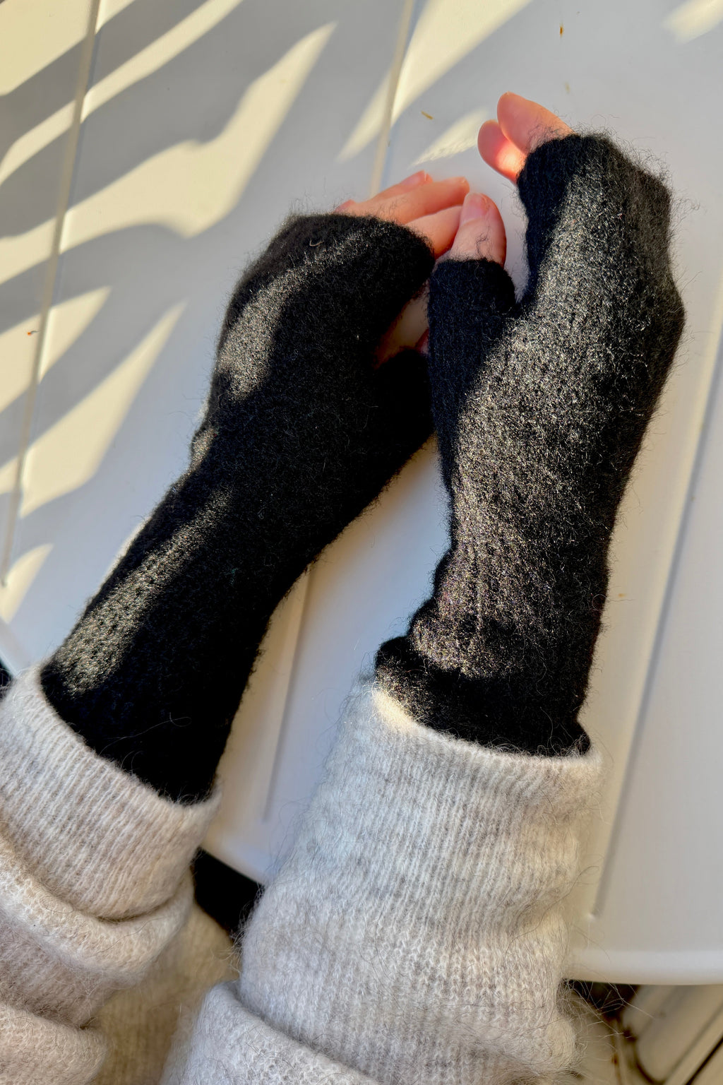 Fingerlose Handschuhe Alexia - Schwarz