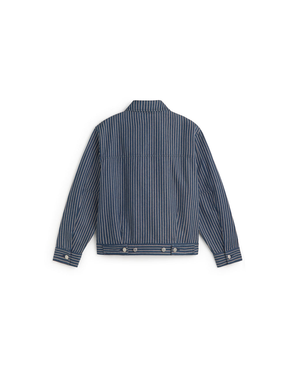 Chaqueta boxy rayas tinte natural Bruno sostenible silueta - 3