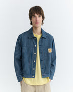 Chaqueta boxy rayas tinte natural Bruno sostenible - 2