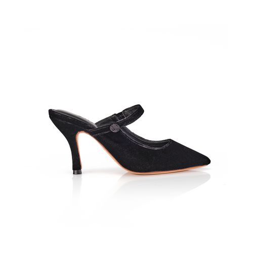 Mules Mary Jane Velvet 75