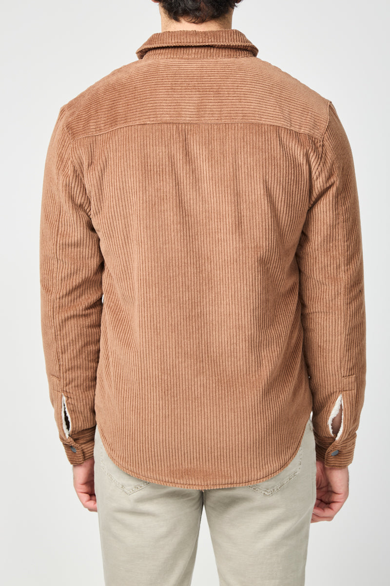 Chaqueta Sherpa Lined Jumbo Cord - Chestnut - Hombre