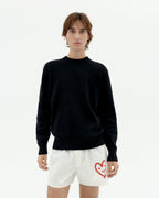 Schwarzer Strickpullover Khem nachhaltig-3