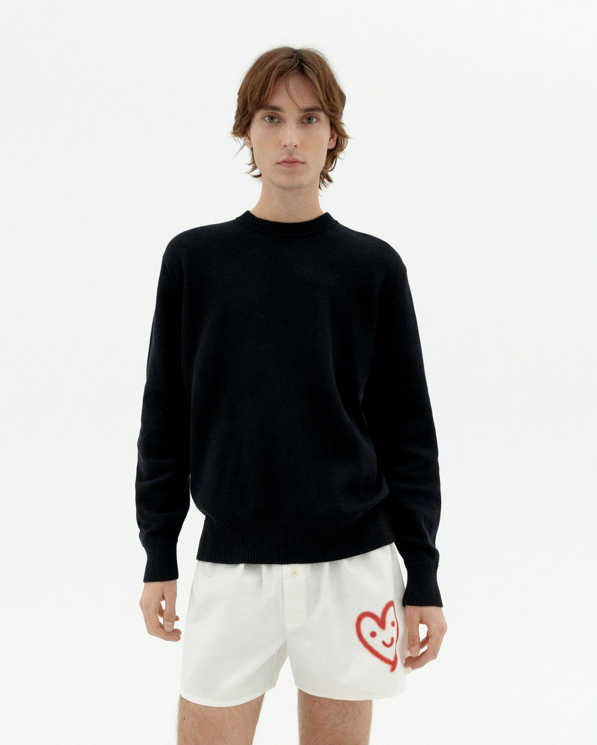 Schwarzer Strickpullover Khem nachhaltig-3