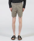 Short Ajustado en Algodón y Lino - Pigmento Limón - Hombre