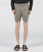 Short Ajustado en Algodón y Lino - Pigmento Limón - Hombre