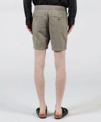 Short Ajustado en Algodón y Lino - Pigmento Limón - Hombre