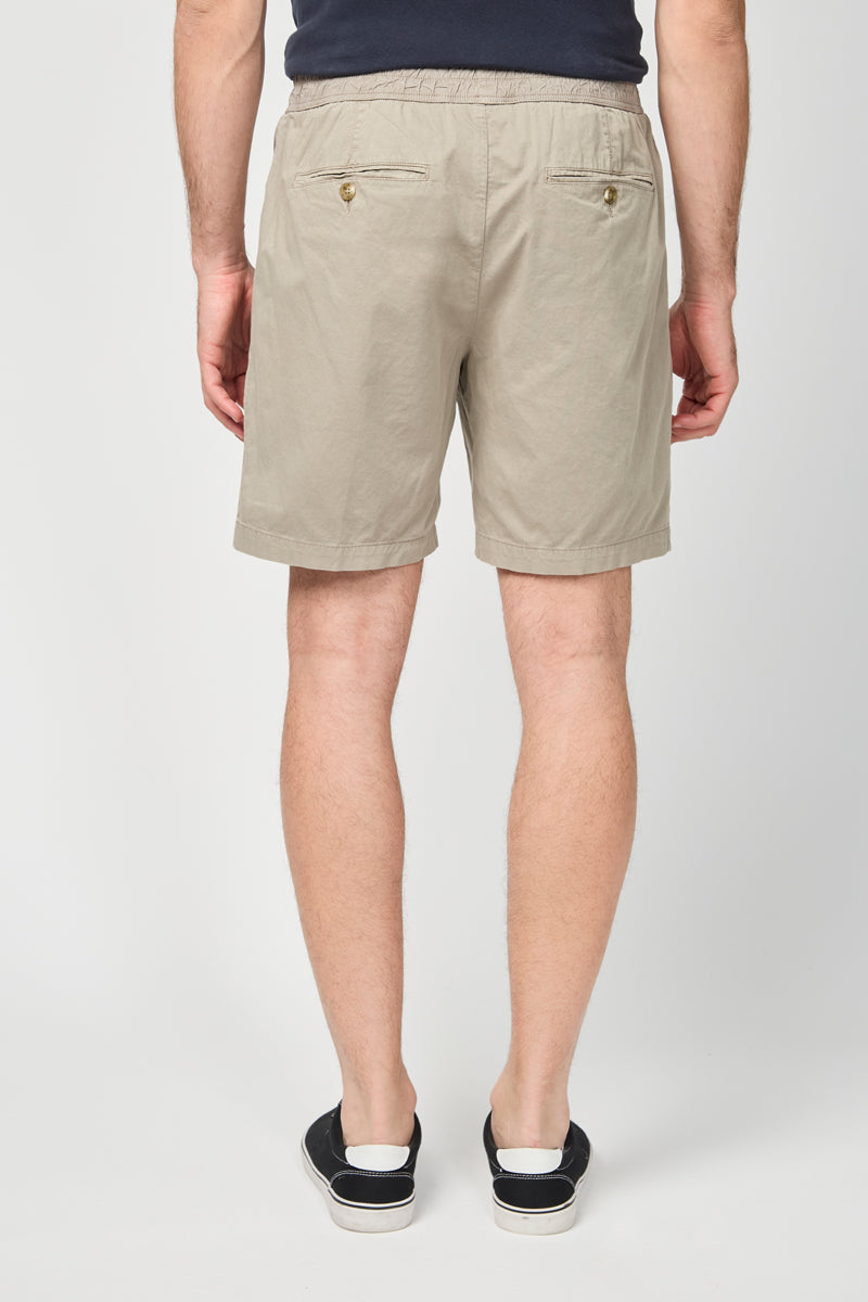 Short Ajustado en Algodón y Lino - Pigmento Limón - Hombre