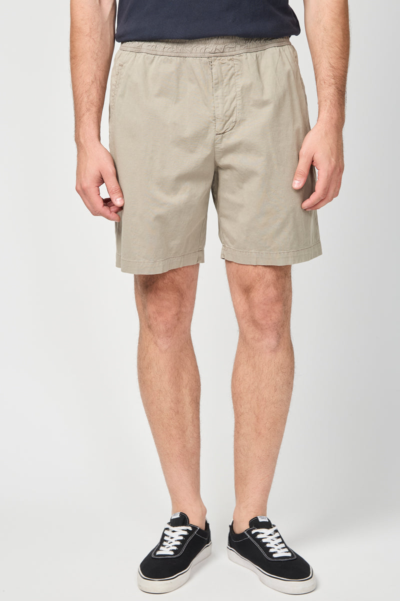 Short Ajustado en Algodón y Lino - Pigmento Limón - Hombre