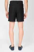 Shorts con bolsillos de parche - Negro - Hombres