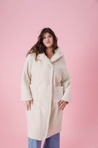 Mantel Ninon - Teddy beige