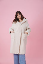 Mantel Ninon - Teddy beige