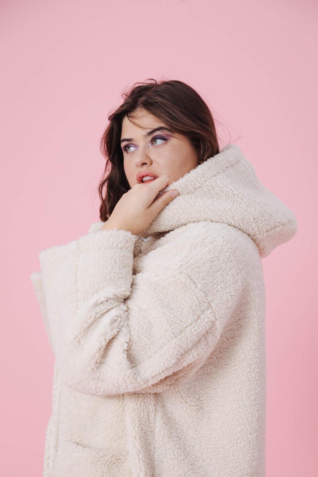 Mantel Ninon - Teddy beige