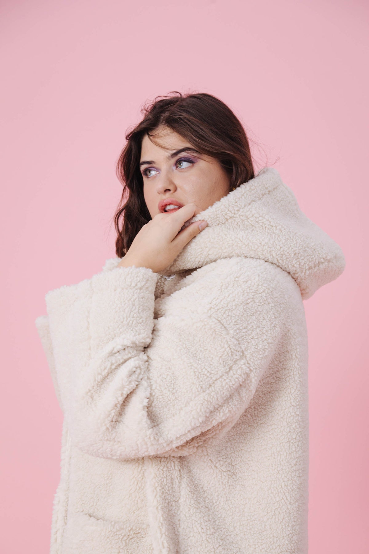 Mantel Ninon - Teddy beige
