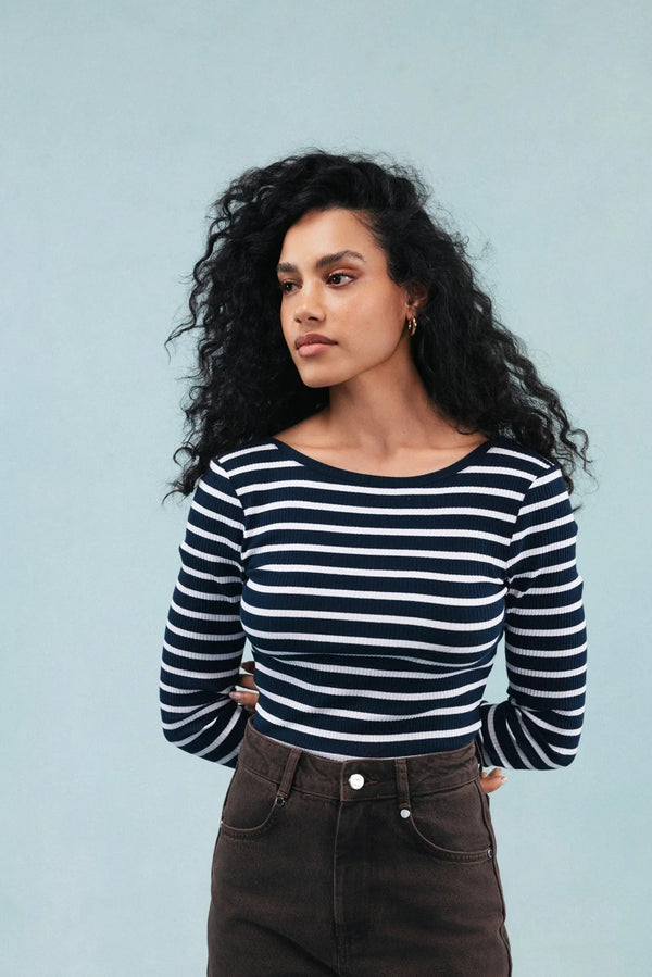 Body Hugo - Righe Navy