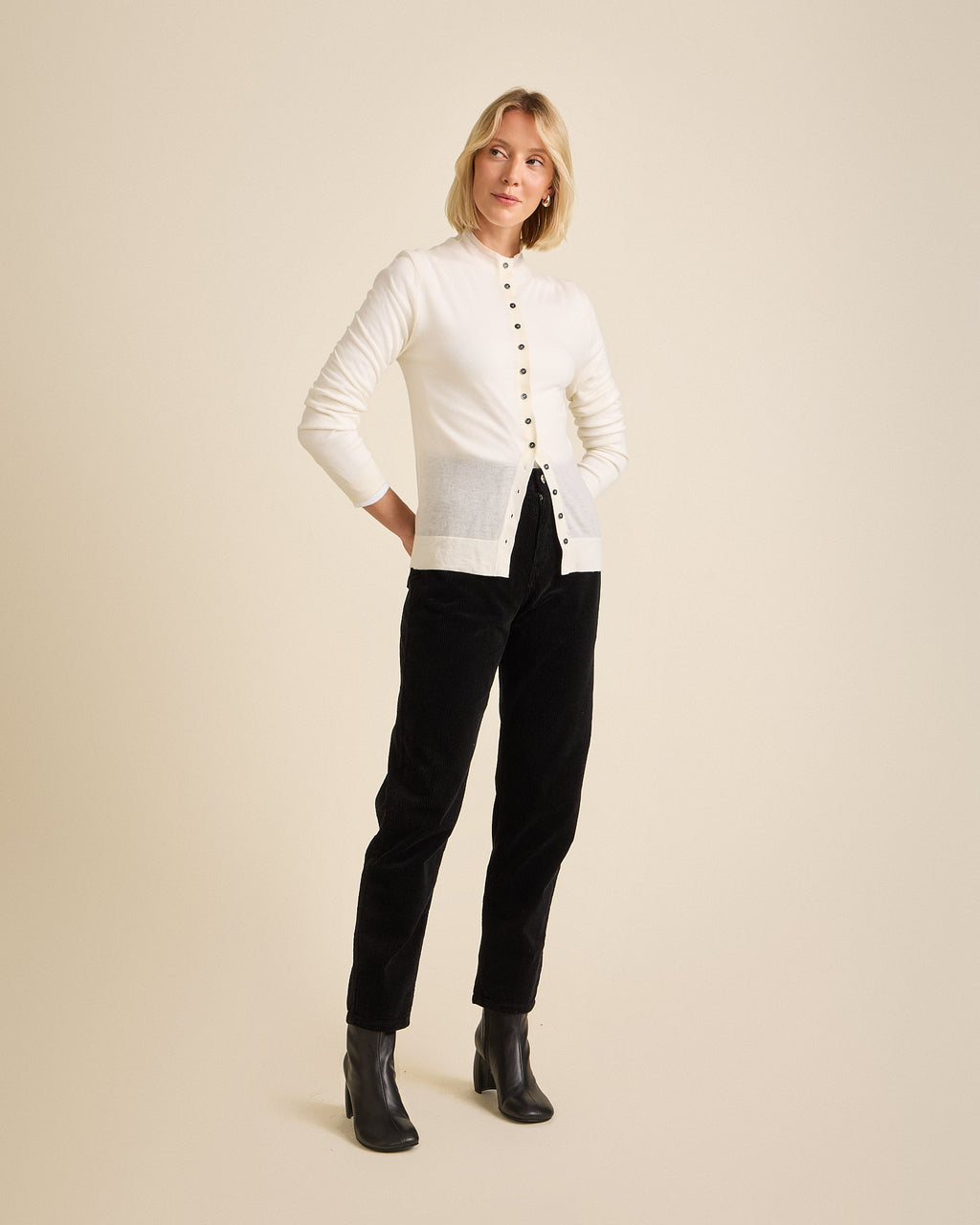 Pantalón Mom Mujer Negro