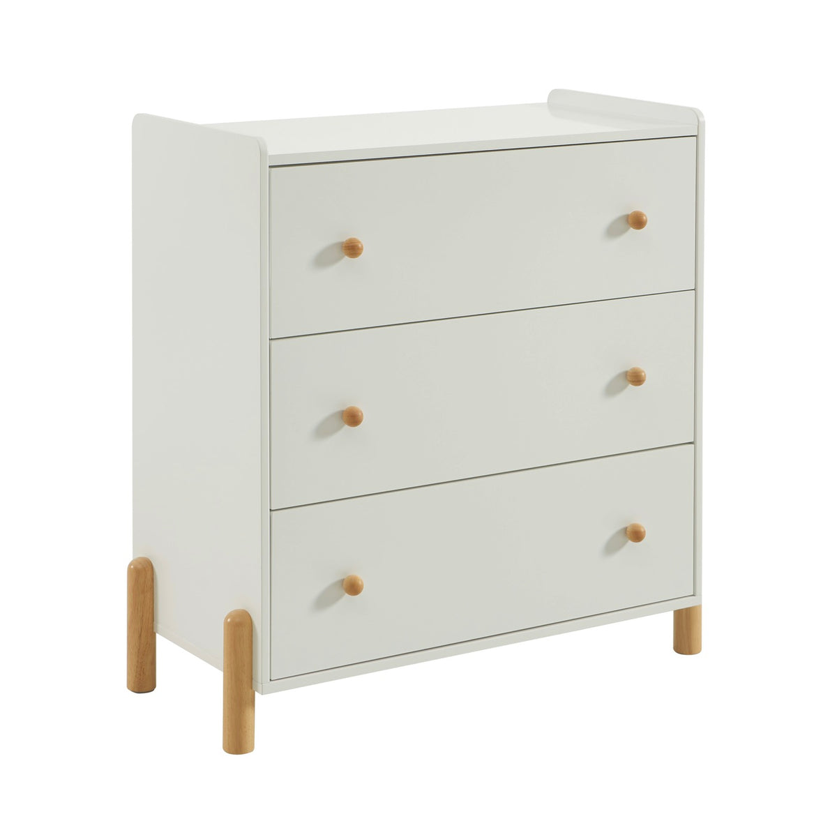 Mona - children’s 3-drawer chest of drawers - white