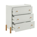 Mona - children’s 3-drawer chest of drawers - white