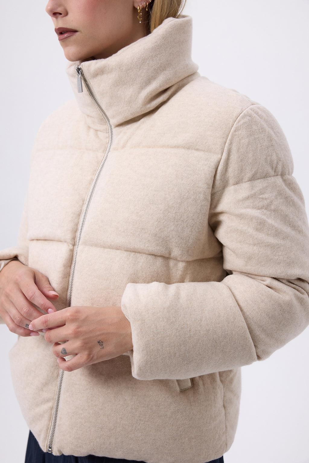 Doudoune Manches Longues Montaigne - Beige - Femme