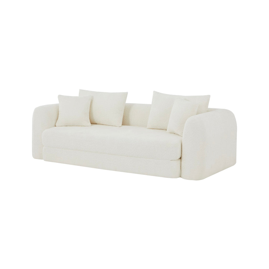 Morpheo - Lige 3-personers sofa - Beige stof
