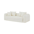 Morpheo - Lige 3-personers sofa - Beige stof