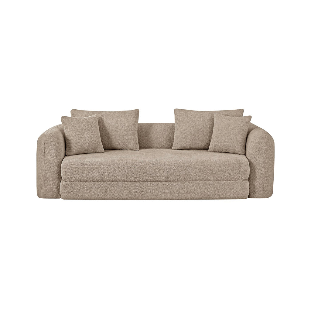Morpheo - Canapé Droit 3 Places - Tissu Taupe