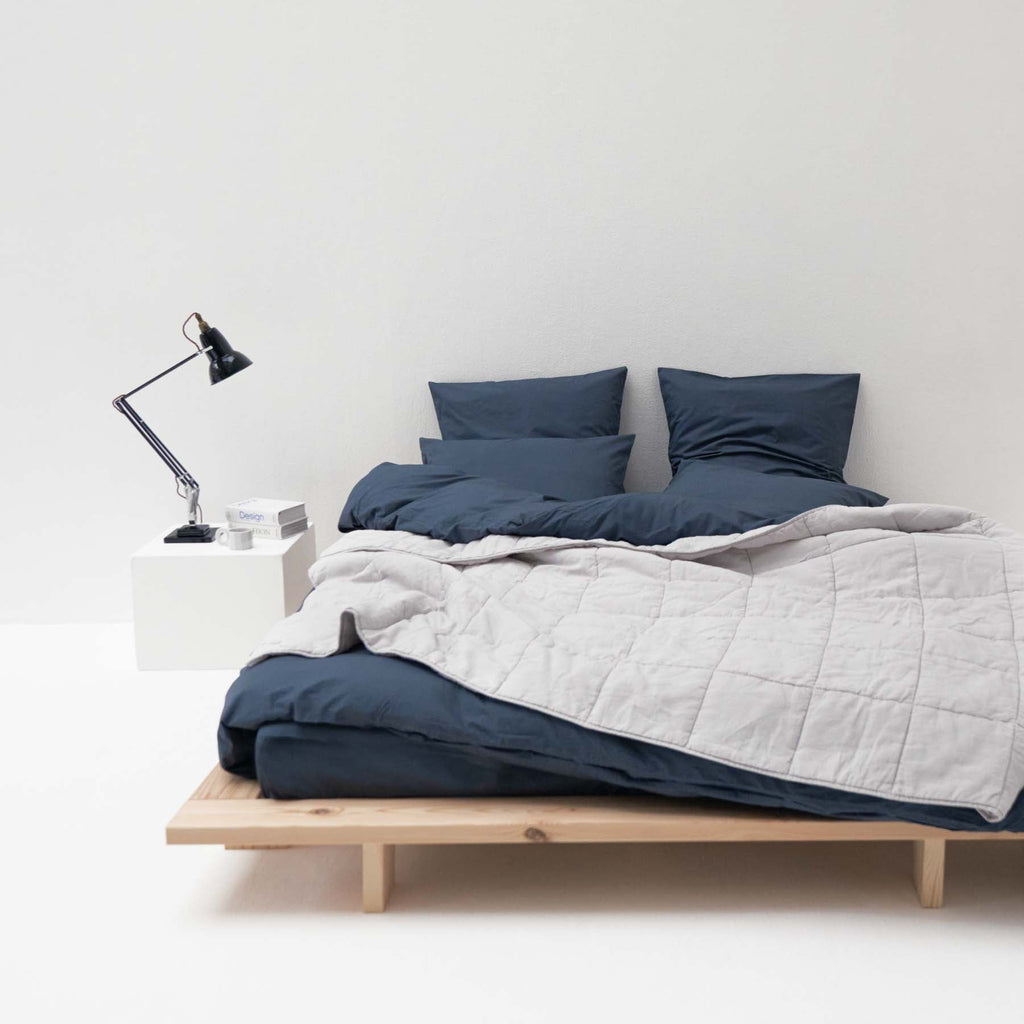 Washed Linen Comforter - Pebble Gray