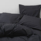 ropa de cama algodón percal lava algodón egipcio gris grafito maison most