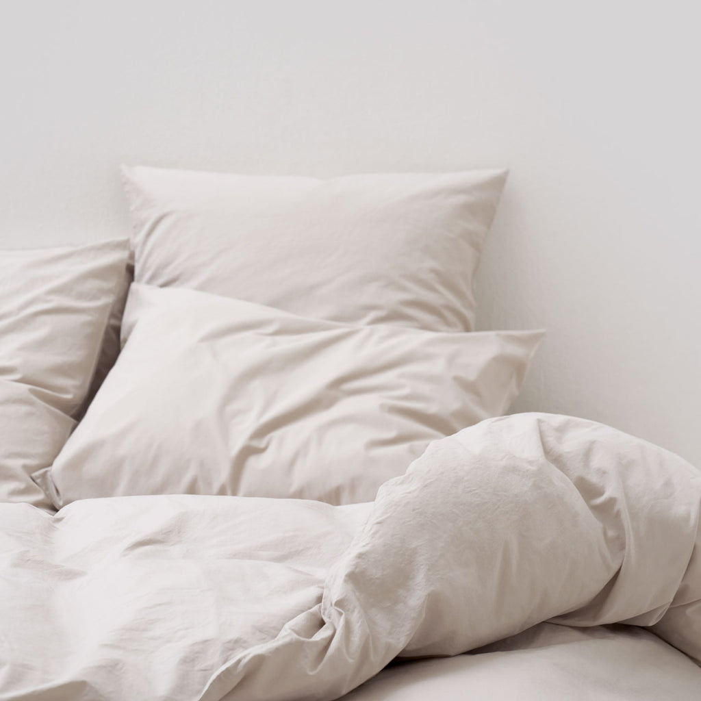 ropa de cama algodón percal lava algodón egipcio beige maison most