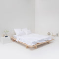 Drap Plat - En Satin De Coton Égyptien 300 Fils - Blanc