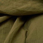 luxury hotel quality duvet cover in olive green washed linen maison most
