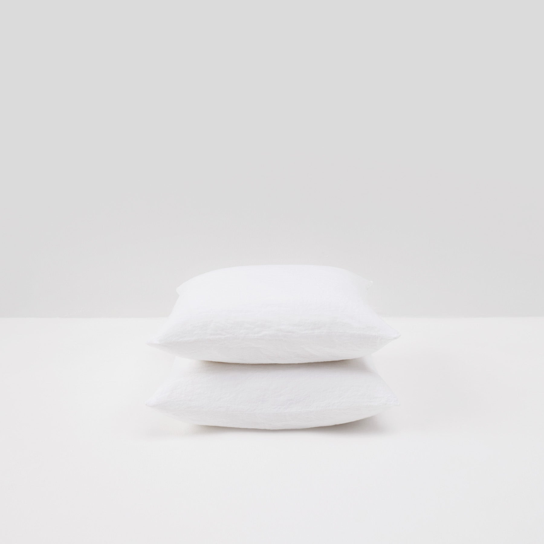 Portugal white washed linen pillowcase